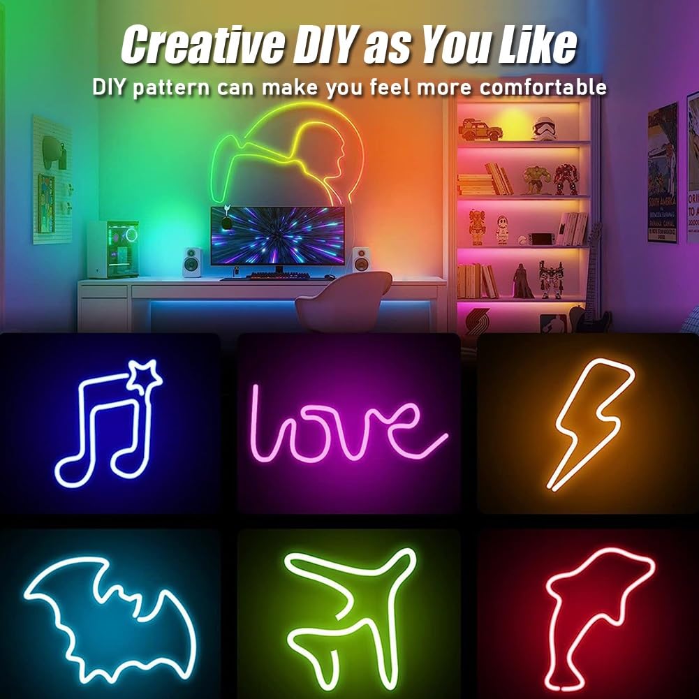Sincronización Musical Luces Led Tiras De Luz Led Con Mando A Distancia 16 Millones De Colores Para Elegir Tiras De Luz De Modelado DIY Sincronización De Luz Y Sonido Retroiluminación De TV(5vrgb,2m(6