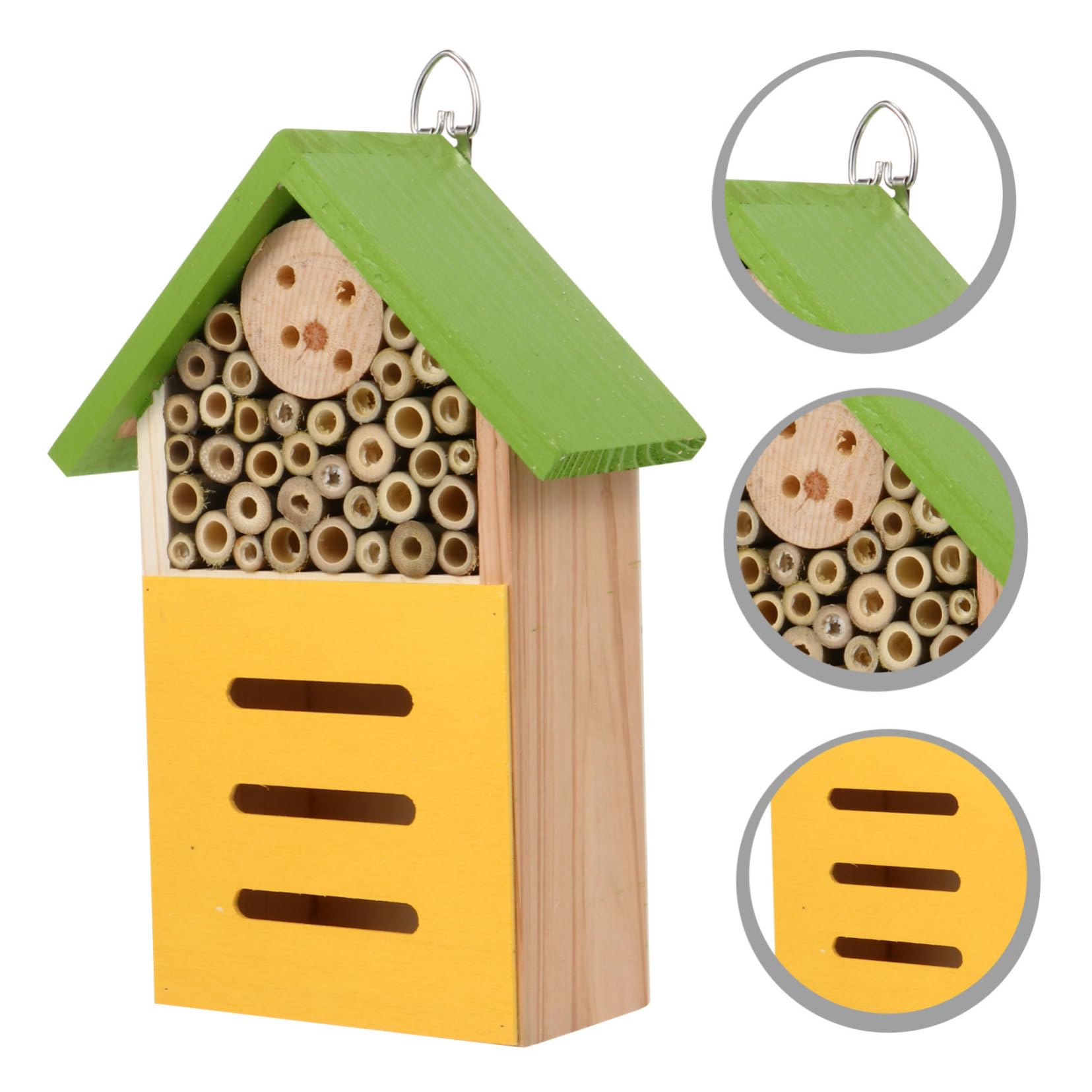 Hotel para Insectos Casita De Abejas Decoración Exterior Diseño Bonito