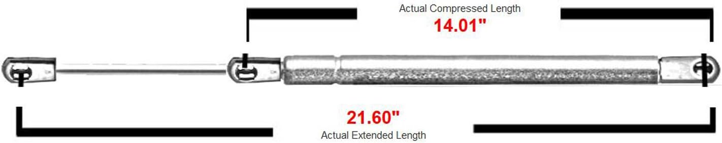 Rear Window Glass Lift Support Struts for 2004-2007 Buick Rainier,2002-09 Trailblazer,2002-09 GMC Envoy,2004-09 Isuzu Ascender,2005-09 Saab 9-7X SG230063 4576