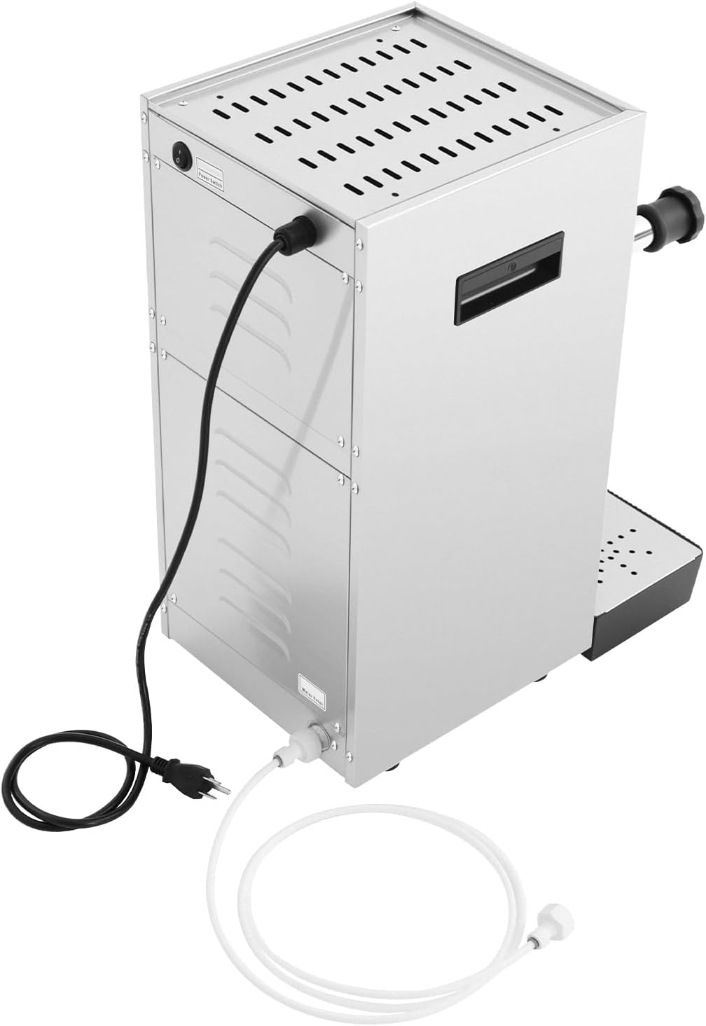 Commercial Milk Frother, 8L Multi-Purpose Full-Automatic Steam Boiling Water Frothing Machine, LCD Display Steam Milk Foam Machine, Electric Milk Foam Maker for Tea Coffee Shop Dessert Shop Hotel Milk