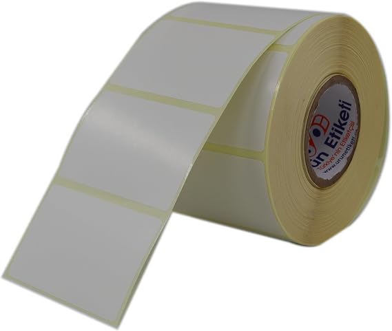 Eko Termal Etiket 70mm x 50mm Ruloda 1000 Adet 40mm Kuka Çapında Direk Termal Transfer Etiketi