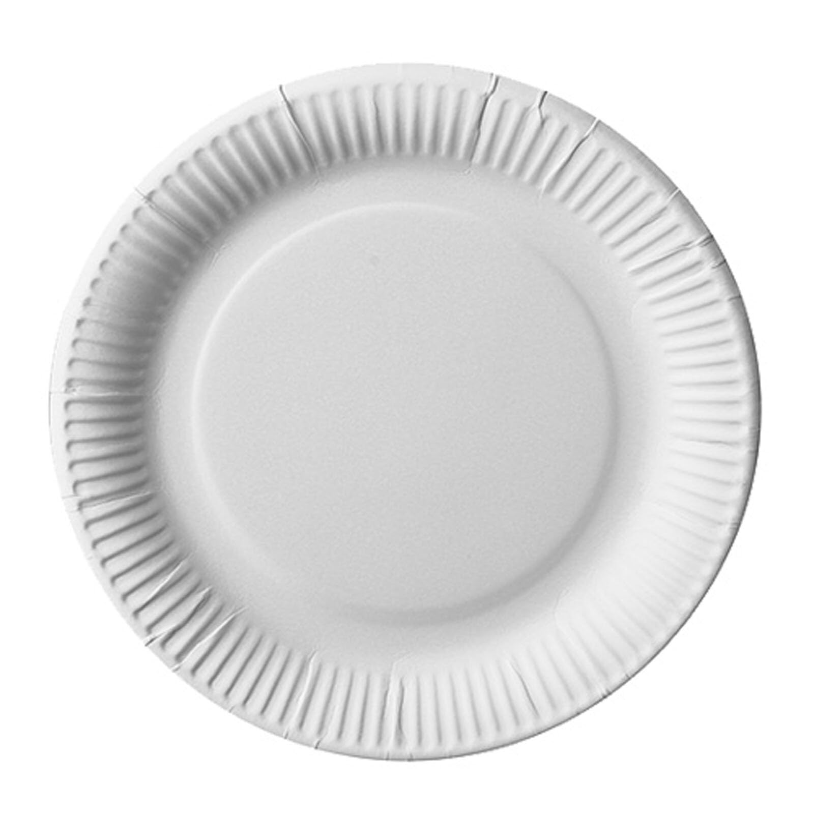 1 cartón Papstar=5 x 100 platos, cartón diámetro 23 cm blanco extra fuerte 11181
