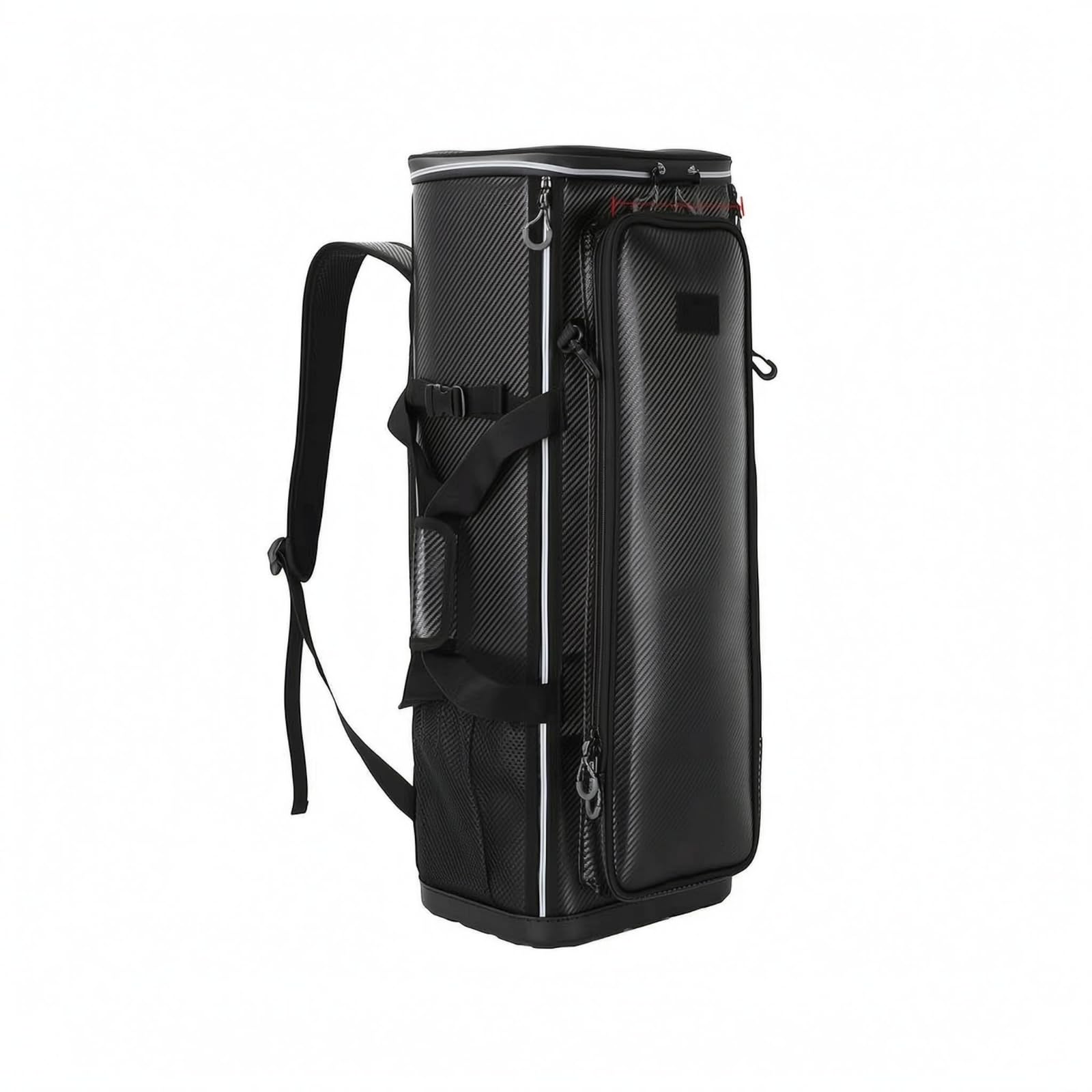 Contenedor de Asiento Plegable Mochila de Pesca Resistente con Soporte para Silla Bolsillos Laterales Base Estable Distribución de Peso Cómoda, 70 Cm
