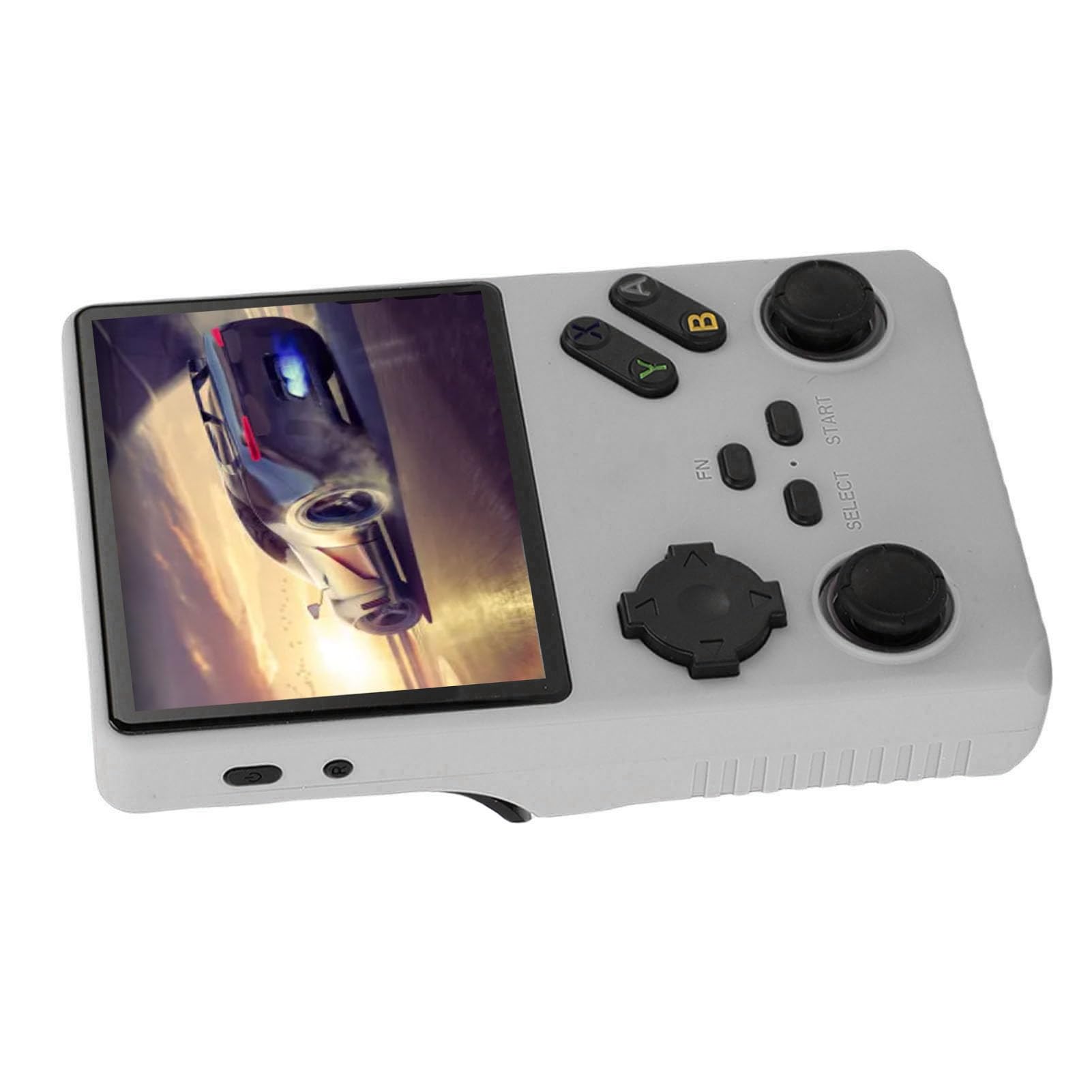 Console di Gioco Portatile retrò, Lettore di Giochi Portatile 640x480 da 3,5 Pollici, Console di Gioco con Spazio di Archiviazione da 256 GB, Ideale per i Viaggi (SILVER)