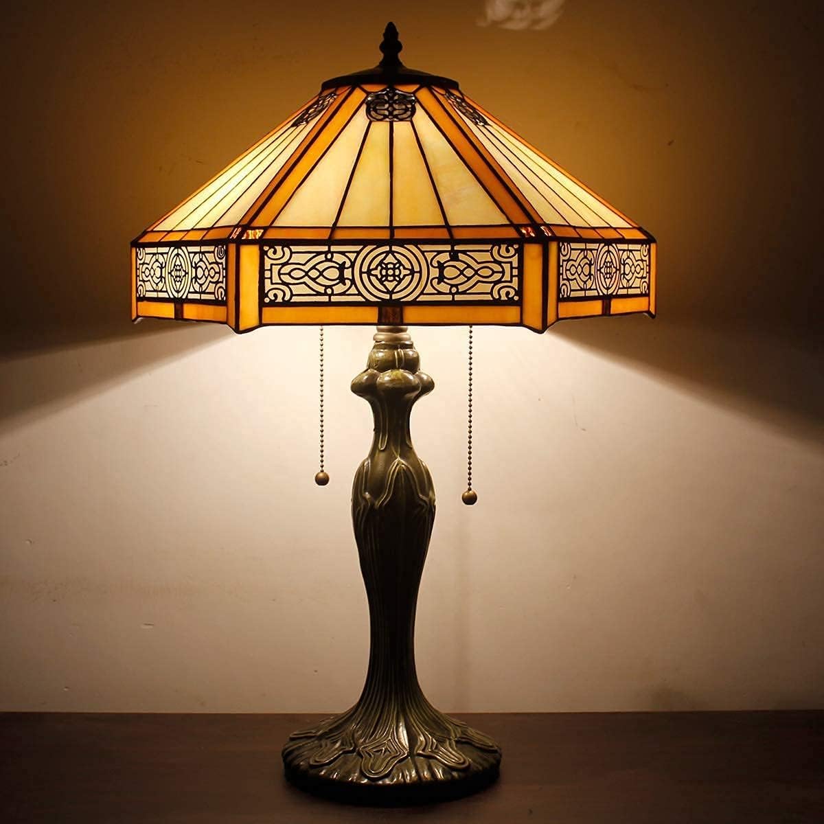 WERFACTORY Tiffany Lamp Series Stained Glass Style Lampshade Decorative Living Room Bedroom