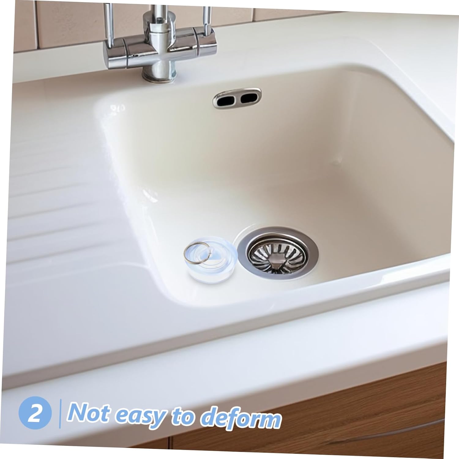 2 Pack Plastic Garbage Disposal Stopper for Kitchen Sink