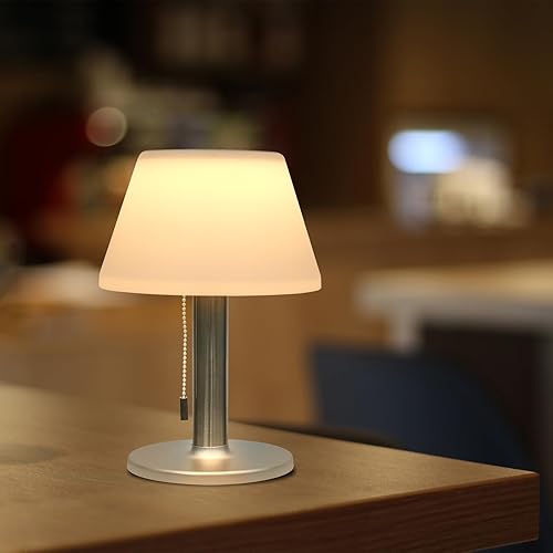 Miniatura 8 de Lámpara de mesa solar inalámbrica para exteriores, impermeable, para dormitorio, 11 pulgadas, luz nocturna suave regulable para césped, piscina,