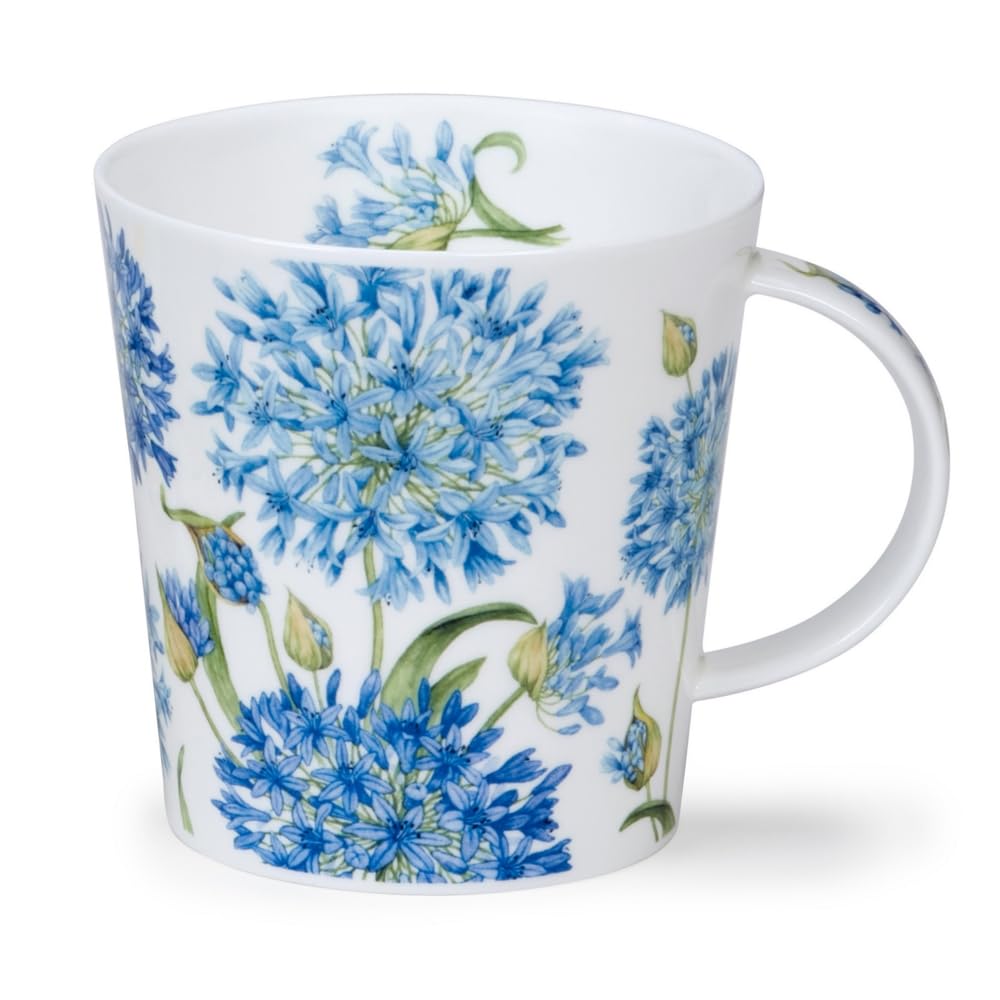 Dunoon Caingorm Beautiful Blooms Agapanthus Mug en porcelaine fine 0,48 l