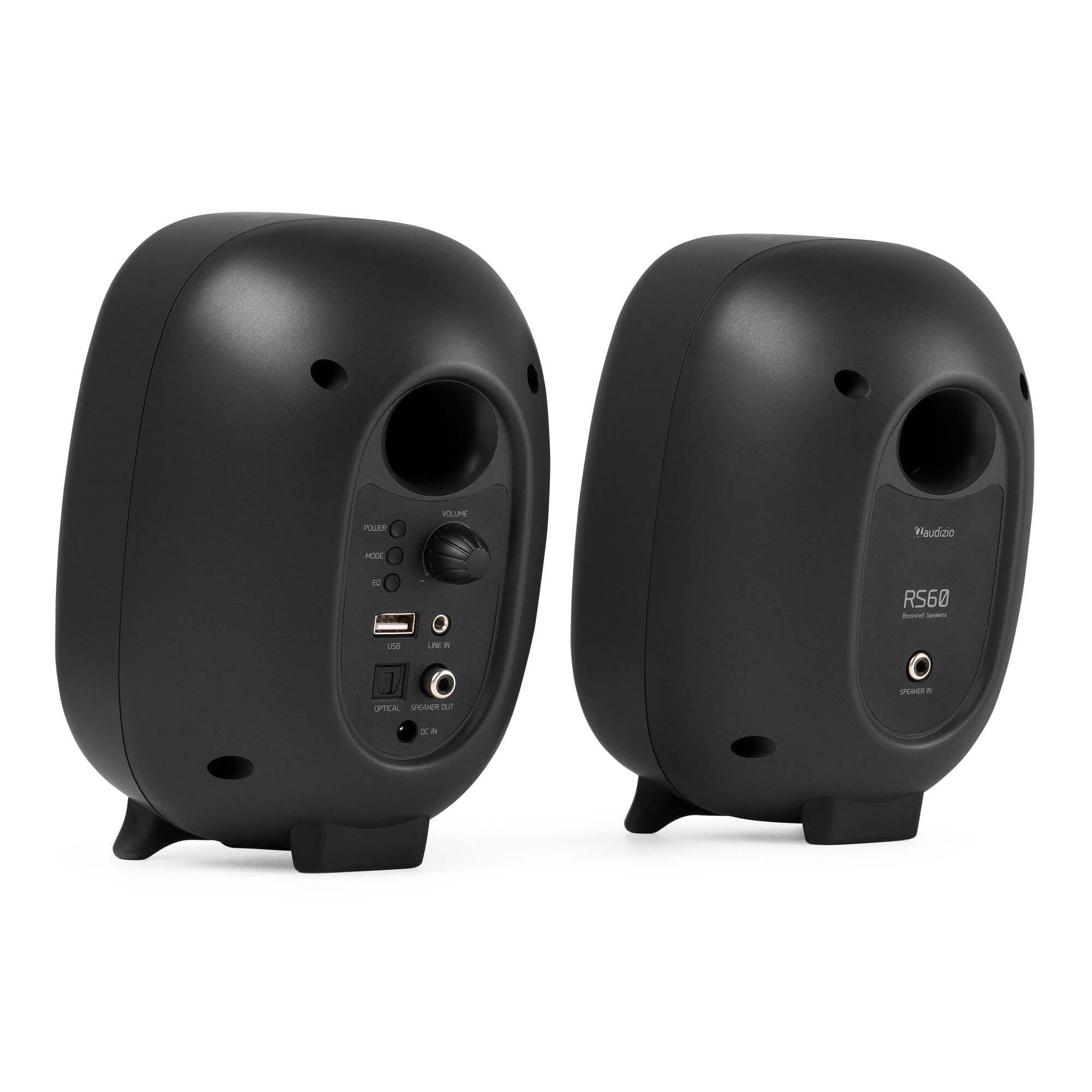 Audizio RS60 – Altavoces PC autoamplificados 120W con Bluetooth, Entrada óptica, Mando a Distancia, monitores de Estudio y Altavoces PC Gaming para música, Juegos y Ordenador sobremesa