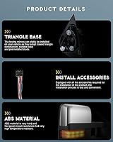 Vista 6 de OCPTY Un par de espejos de remolque de repuesto para Chevy 2014-2018 para GMC 1500 2015-2019 para Chevy para GMC 2500 HD 3500 HD, espejos