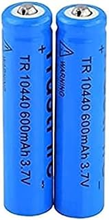 ILOJ 3.7V 600Mah 10440 Lithium Ba Pack, Batteries for Led Light Flashlight 2pcs