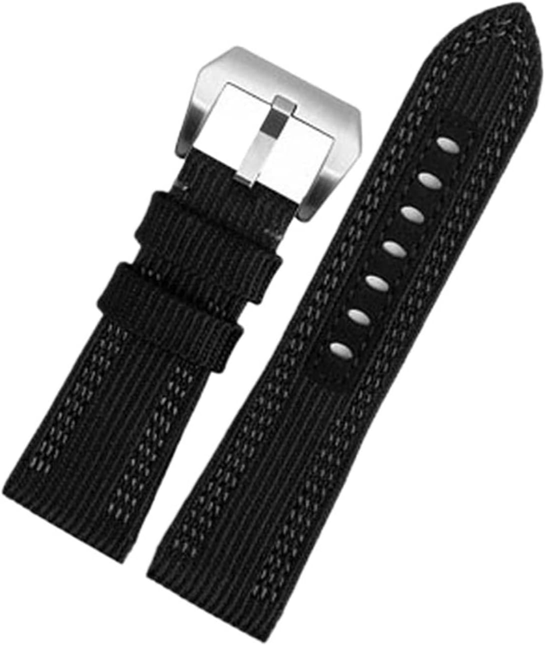 ZUC Canvas Watchband For Panerai PAM00984 985 441 Series Nylon Canvas Leather Wristband 24mm26mm Strap
