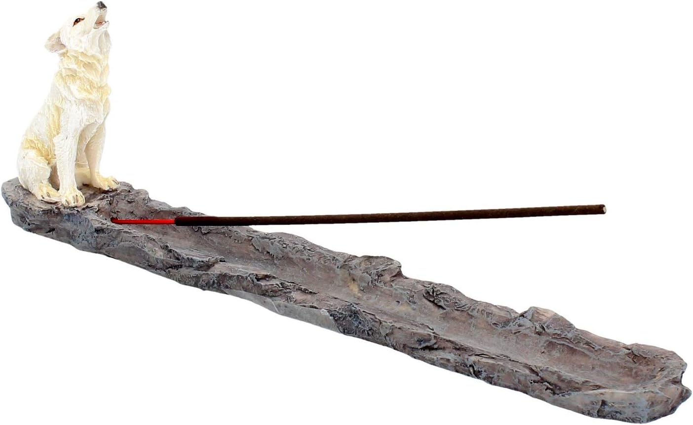 Nemesis Now Wolf Call Incense Burner 29cm White