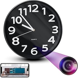 YILEFU Wifi Hidden Spy Camera Clock with 1080P HD Video Capturing, Motion Detection And Live Wireless App Access, Smart Surveillance, Camaras Espias Ocultas, Nanny Cam