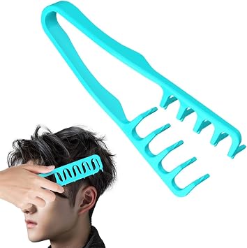 Texture Comb, Volumizing Wide-Tooth Hair Styling Comb, Roots Volume Tool, Foundation Capacity Apparatus Maximum Lift, Bangs Seam Grooming Accessory For Women, 8.86 x 4.13 x 0.94 Inches green