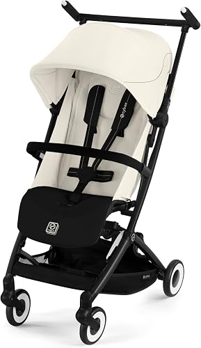 CYBEX Gold LIBELLE Poussette avec système de harnais à une main, De 6 mois à 4 ans environ (max. 22 kg), Ultralégère (seulement 6 kg), Canvas White - 2