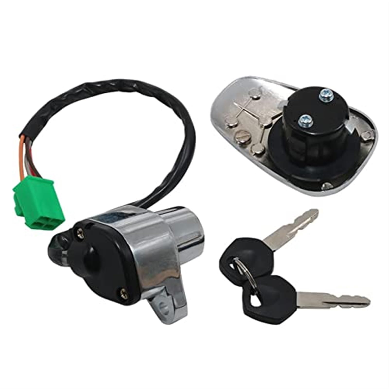 Wivplex Motorcycle Ignition Key Switch Fuel Seat Lock Kit For VS700 VS750 Intruder 700 750 44200-38A80-KEY 44200-38A00 motorcycle ignition switch