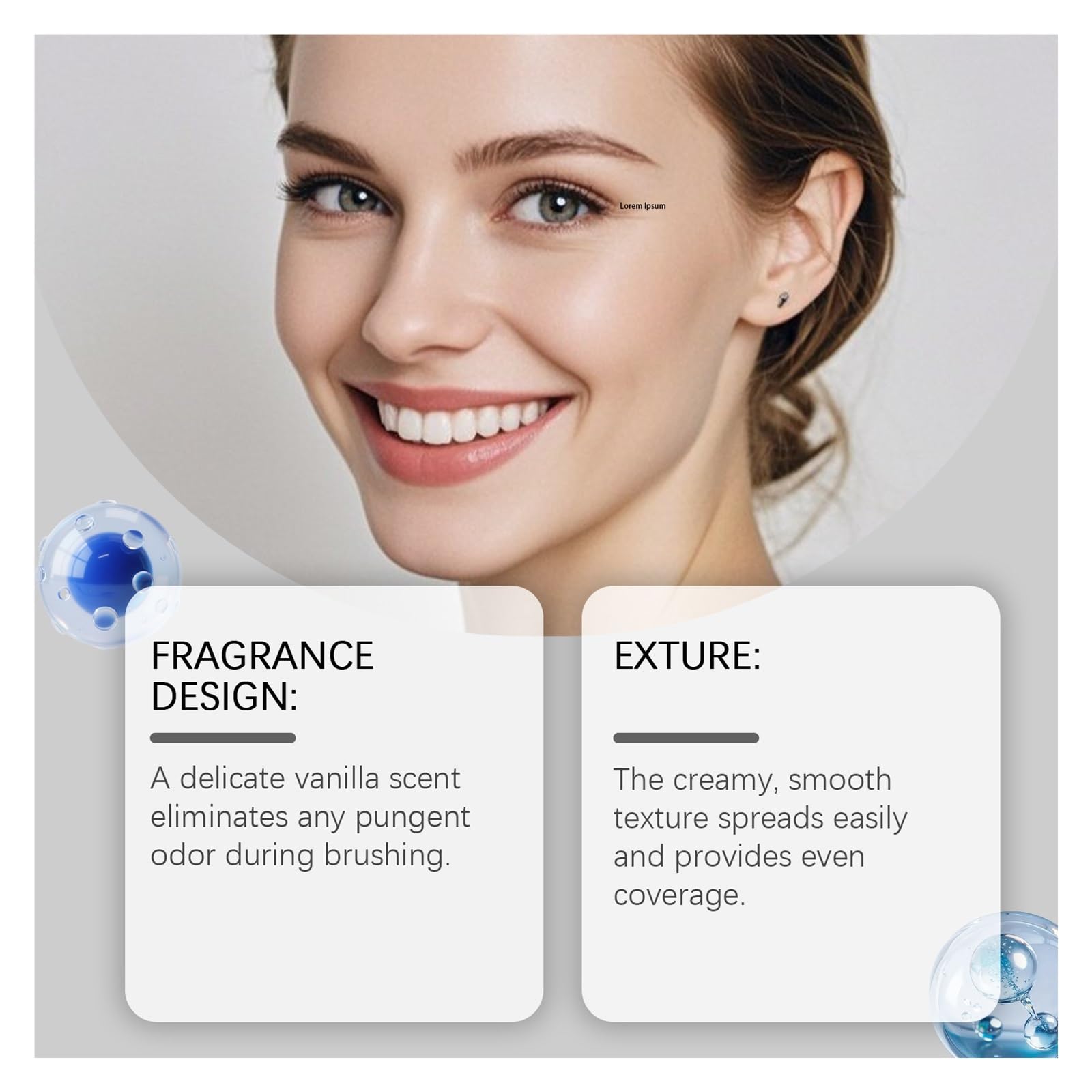 Pasta de Dientes Sabor Vainilla 50g. Textura cremosa y suave. Refresca el aliento. Adecuado for cuidado bucal diario. Unisexo(3pcs)