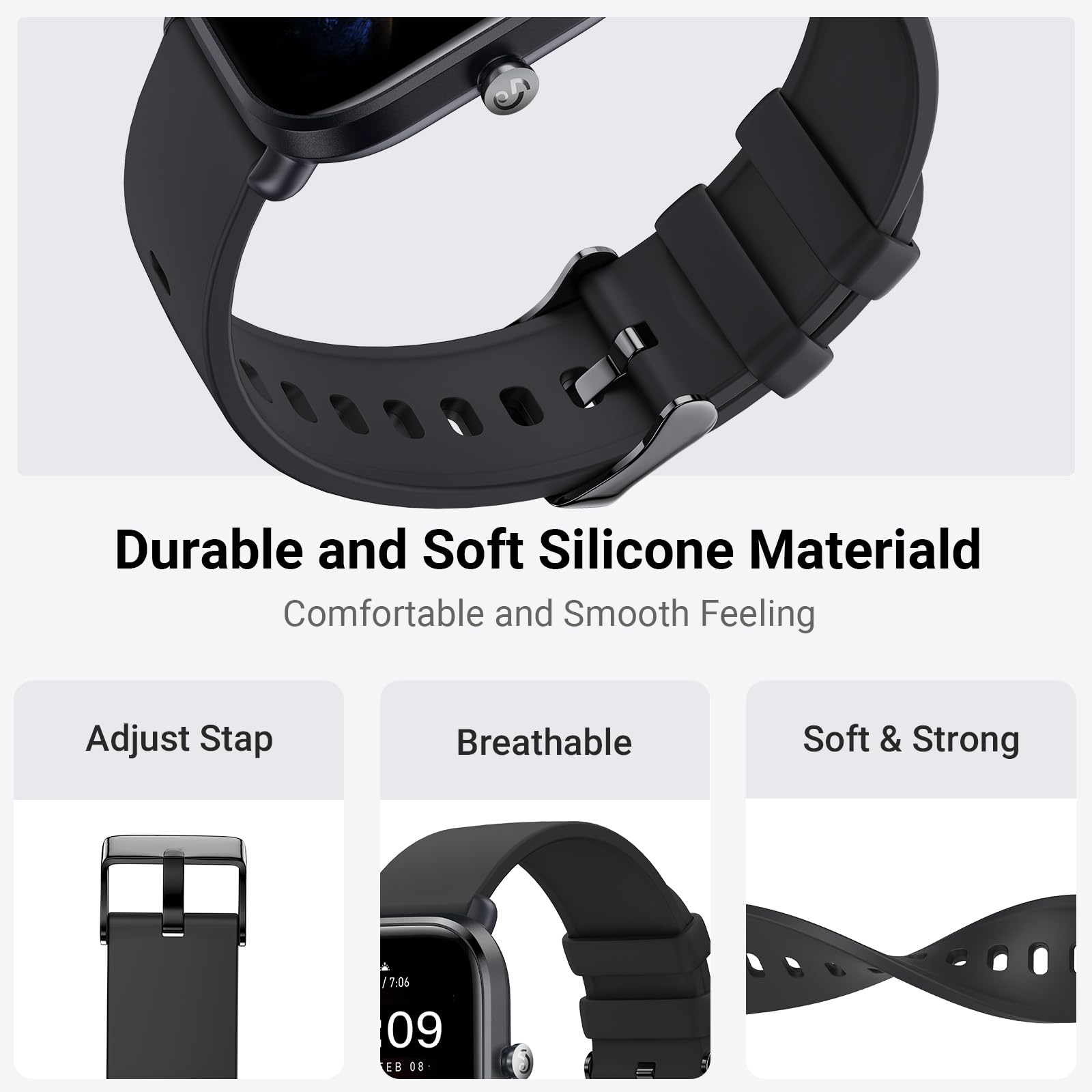 Higgs 3 Pezzi Cinturino 20mm Compatibile con Amazfit GTS 2 Mini/4 Mini/GTS 2 2e 3 4 42mm/Cinturini Amazfit Bip 3/Bip S/Bip S Lite/Bip Lite/Bip U pro,Cinturini Sportivo Morbido Silicone Donna e Uomo