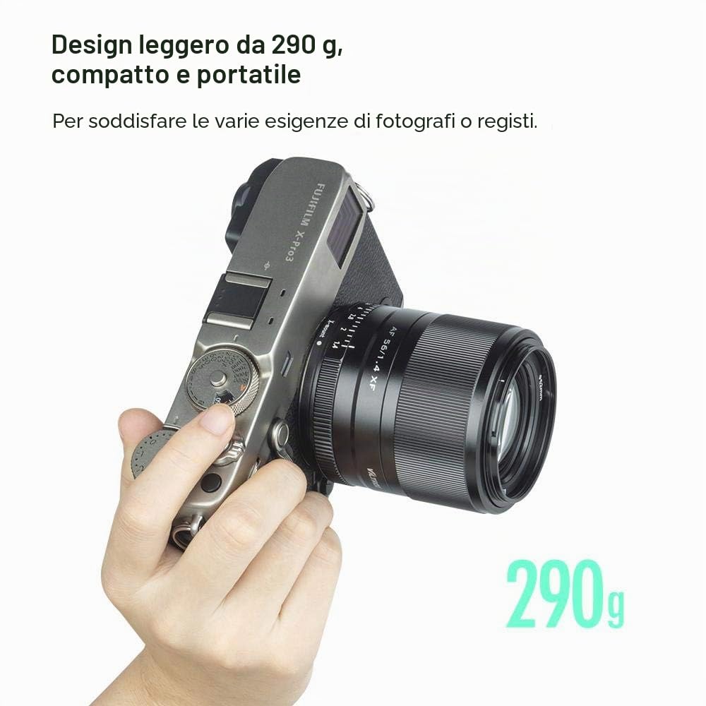 VILTROX 56 mm F1.4 X Mount APS-C Auto Focus Obiettivo Ritratto per fotocamere Fuji X-T2 X-T3 X-T4 X-T20 X-T30 X-T200 X-A7 X-A10 X-A20 X-E3 X-H1 X-M1 X-PRO1 X-PRO2 X-PRO3