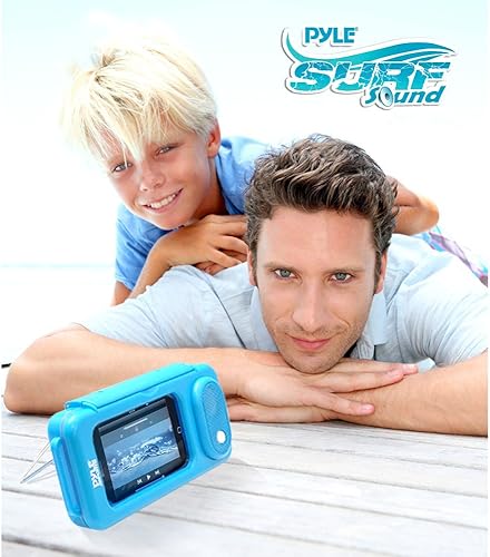 Miniatura 4 de Funda impermeable con altavoz de sonido Pyle Surf actualizado, portátil, funda protectora para iPod, reproductor de MP3 y teléfono inteligente