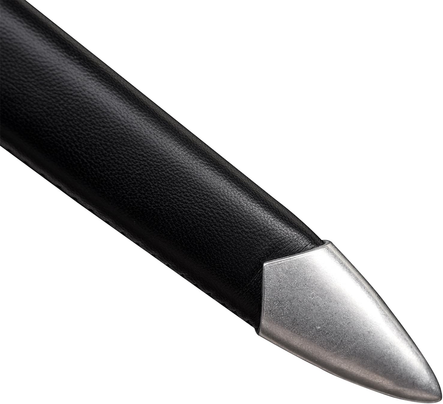 Handmade 43”Single-Handed Medieval Modern Style Sword 5160 Hand Forged Spring Steel Riveted Pommel Full Tang Arming Swords Prop/Battle with Scabbard