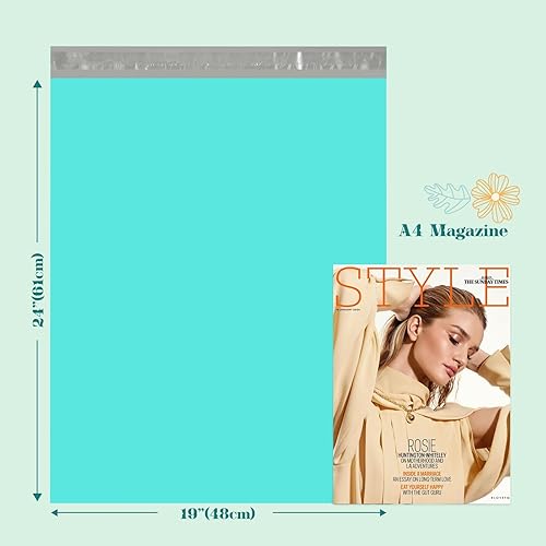 Miniatura 62 de Fuxury 500 sobres de polietileno de 10 x 13 pulgadas, bolsas de envío a granel para ropa, sobres de envío adhesivos fuertes para pequeñas empresas