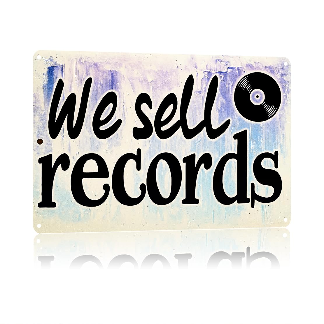 KWQDOZF Funny Metal Signs Posters RECORDS Sign Wall Art 8X12inch