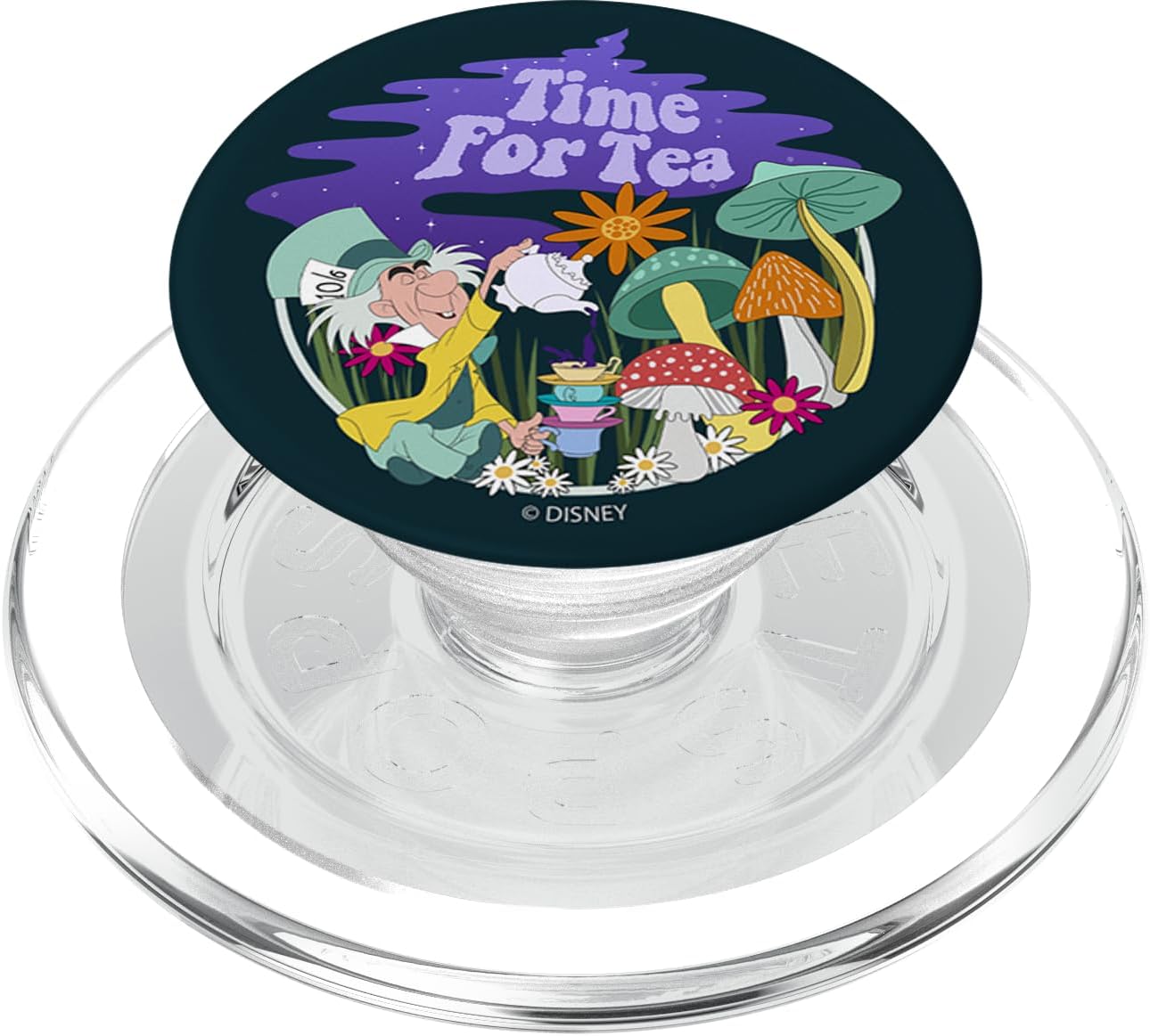 Disney Alice In Wonderland Mad Hatter Time For Tea PopSockets MagSafe PopGrip for iPhone