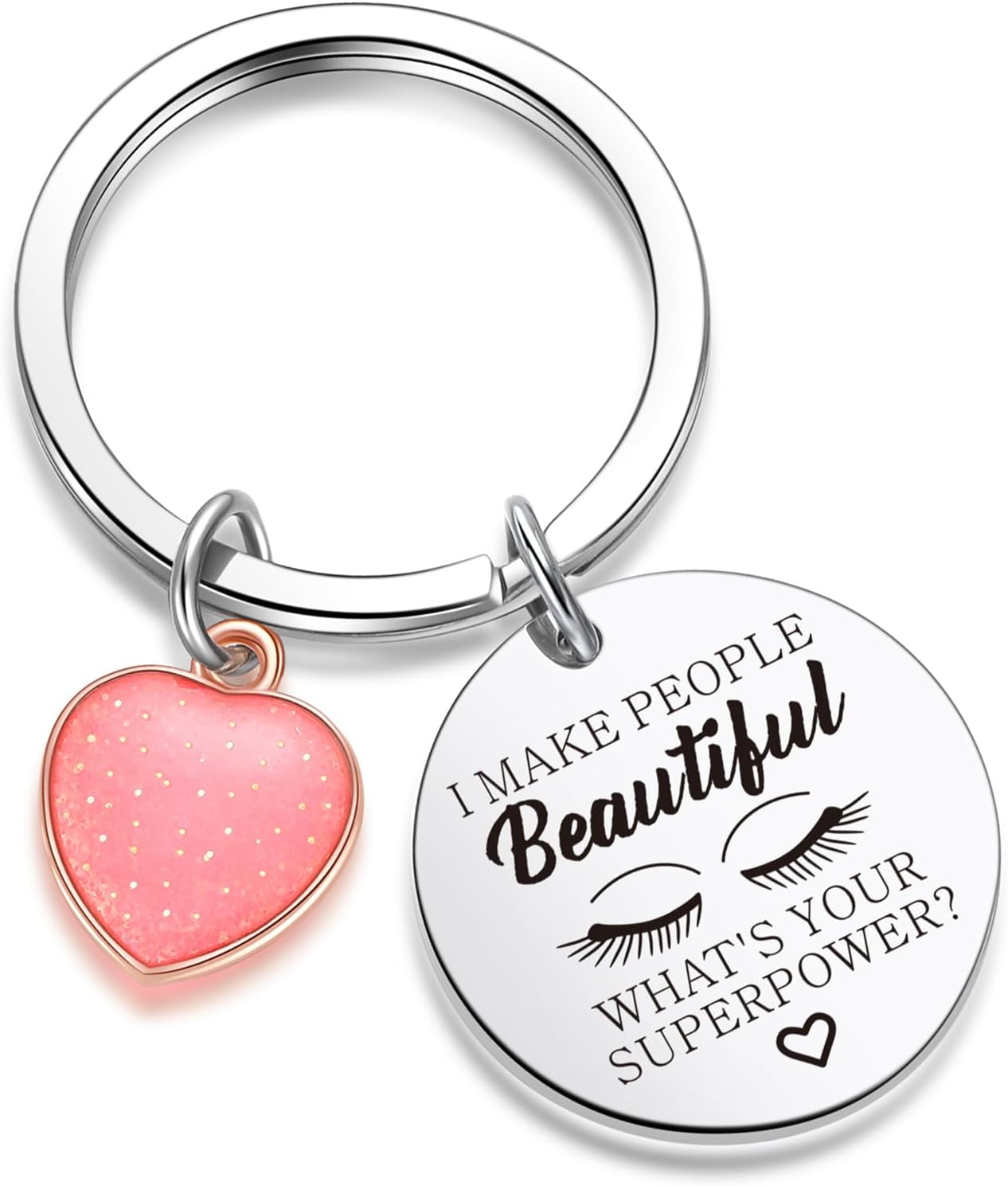 ZNOSVEI Esthetician Keychain Eyelashes Artist Keychain