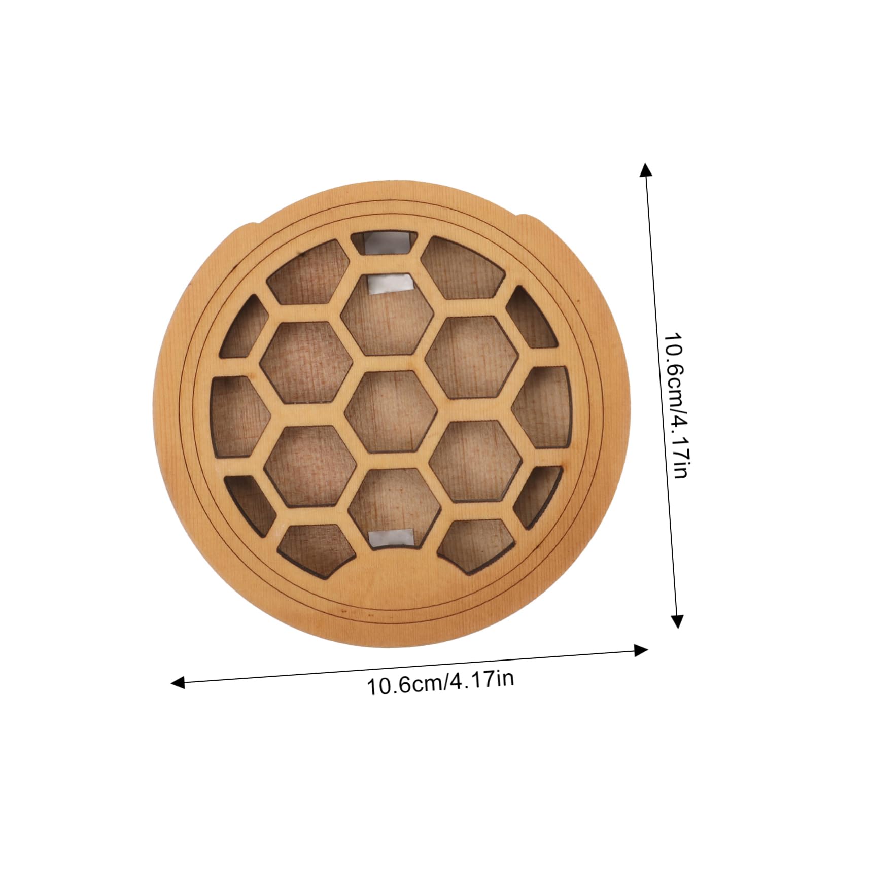 HEMOTON Acoustic Guitar Accessory Wooden Sound Hole Cover for 40/41 Inch Guitars