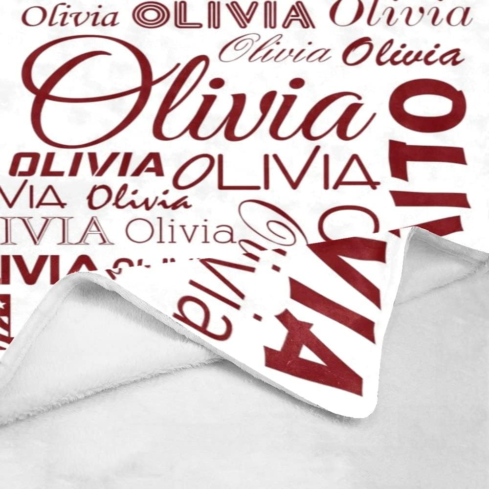 Personalized Baby Blankets for Boys Girls with Name - Baby Swaddle Blanket (Name 9, 60" x 80")