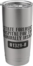 Criminally Insane Forensic Hospital Halloween Men Women Tee Stainless Steel Insulated Tumbler