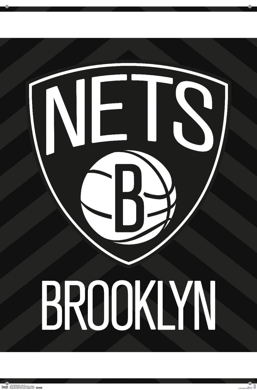 Amazon.co.jp: NBA ブルックリン・ネッツ - ロゴ 15 ウォールポスター