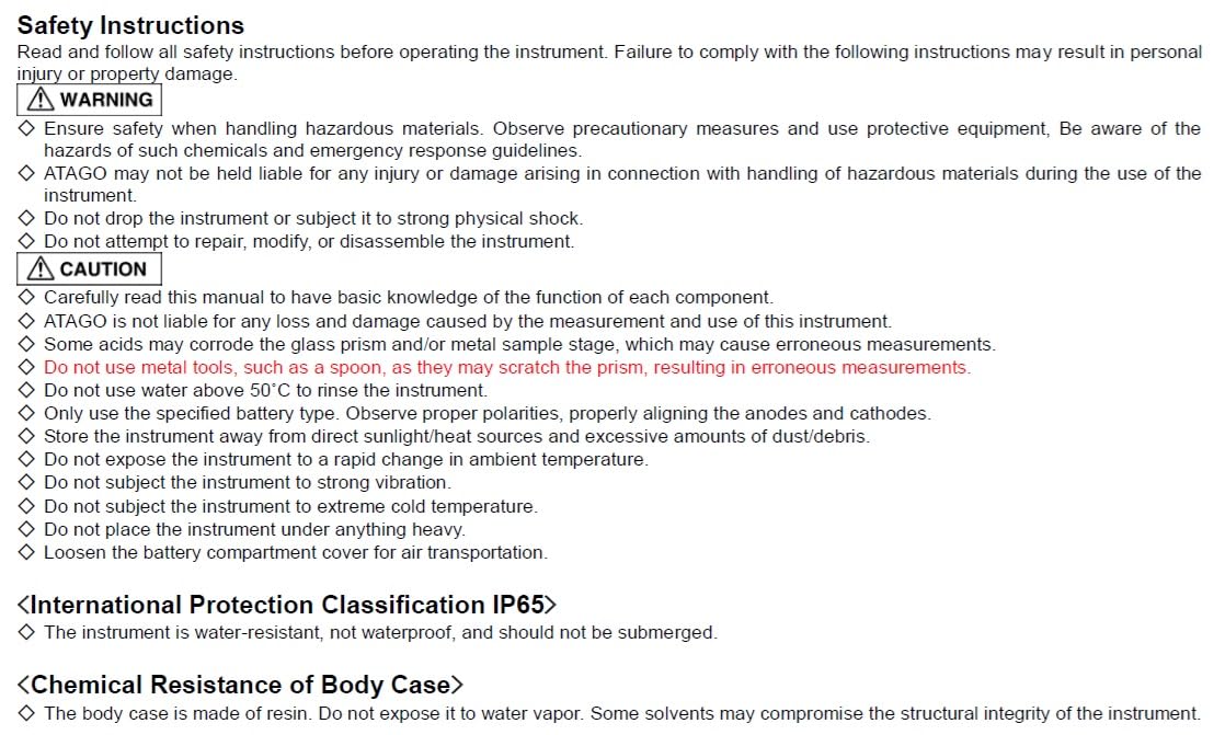 Atago 4403 PAL-03S Digital Hand-Held Pocket Salinity Refractometer, Special Scale for Sodium Chloride (g/100g)