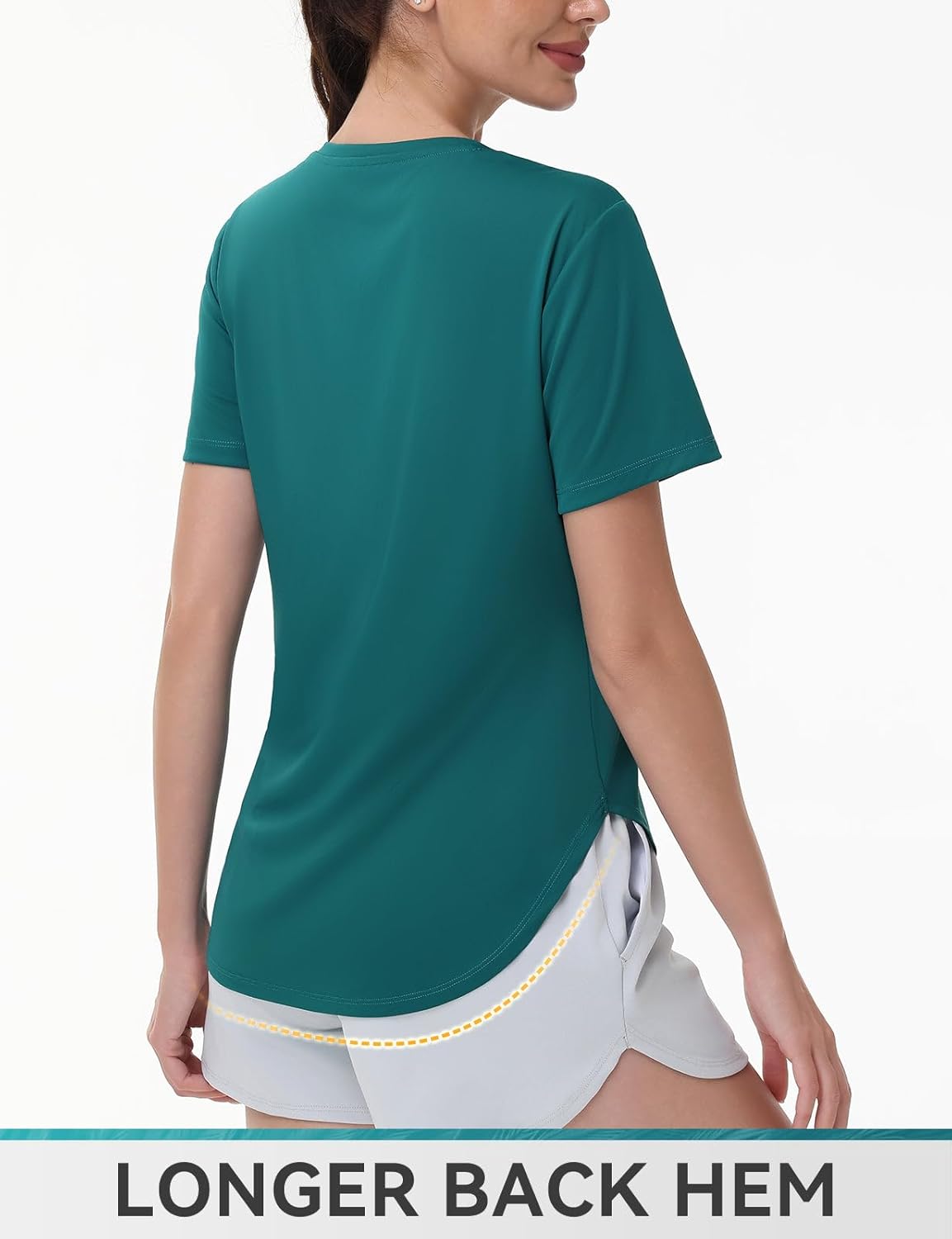 SPEXIAL Women's Short Sleeve SPF Shirts UPF 50+ Moisture Wicking Workout Athletic Tops Quick Dry Sun Shirt - Image 5