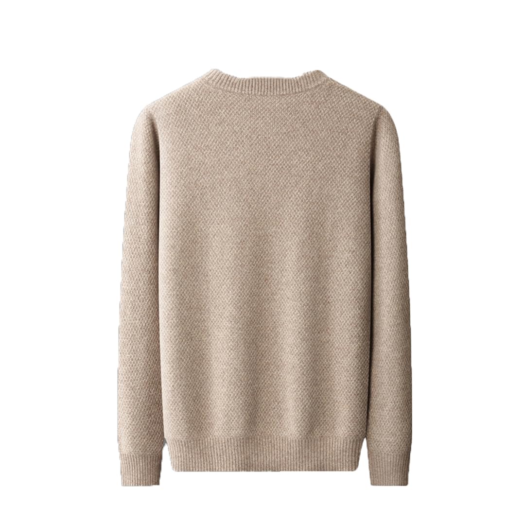Rfmfkkg Maglioni in Cashmere da Uomo Girocollo Tinta Unita Pullover Maglione Slim Fit Top Leggeri