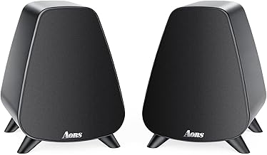 AORS AS31 Active Bookshelf Speakers Bluetooth -2.0 Powered Speaker Stereo Computer Speakers for Desktop pc ，Monitor Speake...