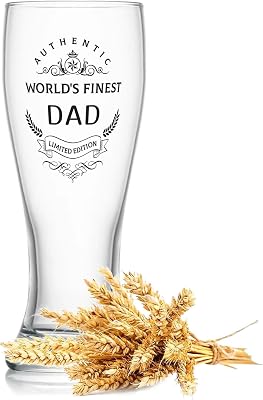 OGEEON Fathers Day Cup Gifts from Daughter Son,16OZ Beer Glasses,Dad Birthday Gifts for Stepdad Grandad,Fathers Day Presents for Men Husband Daddy on Christmas Anniversary