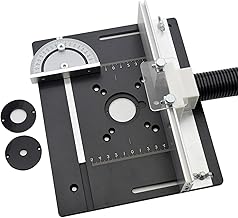 CALANDIS Router Table Insert Plate Heavy Duty Woodworking Router Table Mounting Plate A with Backer Ruler | Router Tables | Power Tools