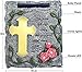 Solar Garden Memorial Stone, Cross Memorial Grave Decorations Gifts for Cemetery Outdoors Lawn Yard Home Patio Decor