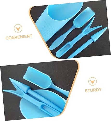 Miniatura 4 de COHEALI Succulent Planting Tool Set Blue PP Succulent Hand Tool Kit for Indoor Bonsai Transplanting Gardening Accessories