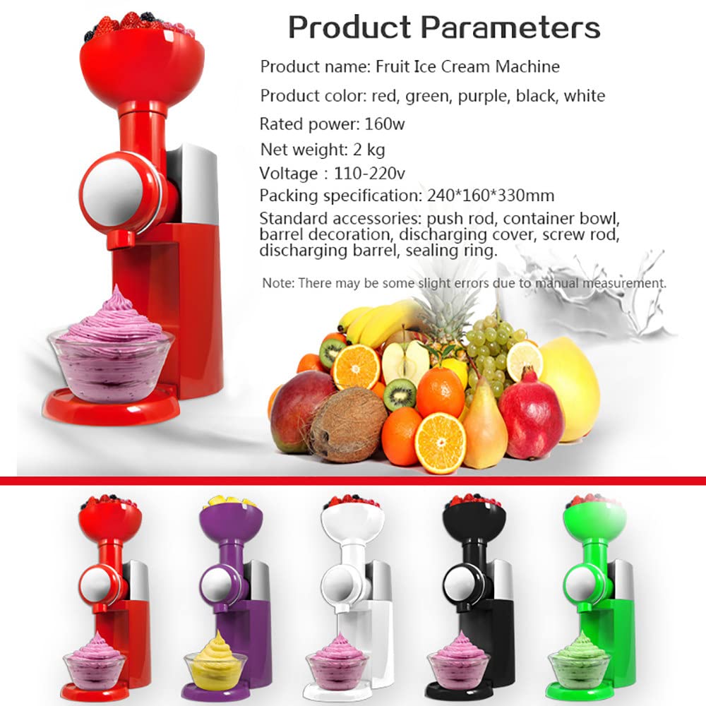 Automatischer Gefrierschrank – DIY-Eiscreme- und EIS am Stiel-Maschine für gesunde Leckereien (Black)