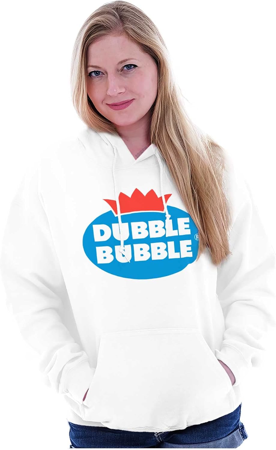 Brisco Brands Dubble Bubble Vintage Double Hoodie Sweatshirt Women Men