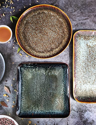 Jinsongdafa Ceramic Dinner Plates Set Of 4, Main Dish For Steak, Bread, Risotto, Pasta, Salad, Microwave, Oven And Dishwasher Safe, Scratch Resistant (9 Inch) #TOP5