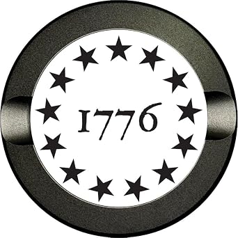 Brotherhood Metal Zyn Container | Metal Zyn Holder | Zyn Metal Can | Metal Container for Zyn Holder | Metal Zyn Pouch Cans | Betsy Ross Stars 1776 | Metal Zyn Pouch | Betsy Ross Stars Black and White