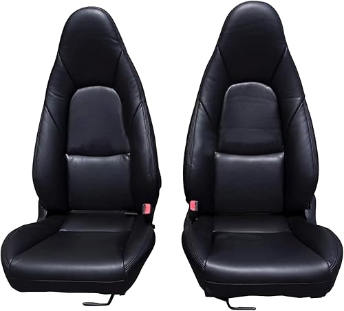 Sierra Auto Tops - Juego de fundas de asiento para Mazda Miata MX5 2001-2005, cuero sintético, negro, par
