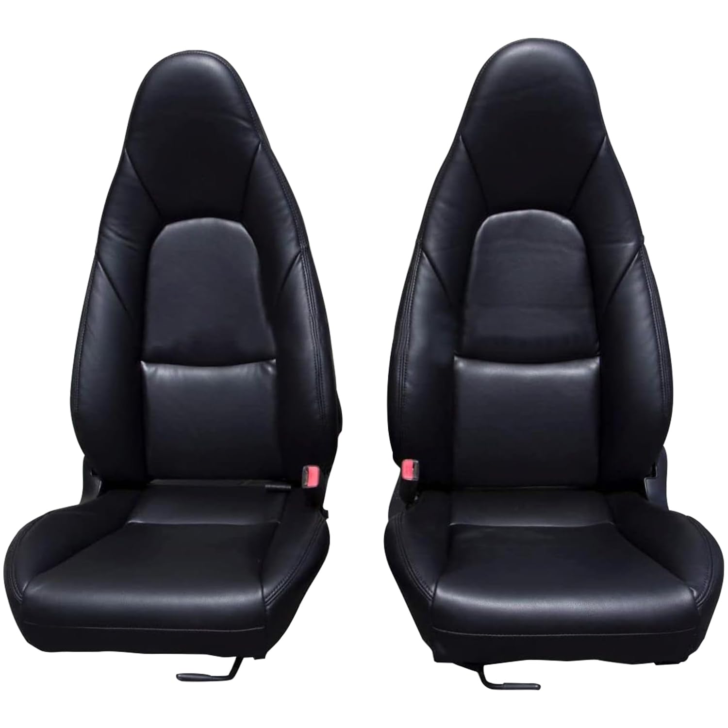 Sierra Auto Tops & Seats Seat Cover Kit for 2001-2005 Mazda Miata MX5 - Black, Faux Leather - Front Seat Covers Replacement Kit for Mazda MX5 - Custom Fit Seat Covers - Set of 2