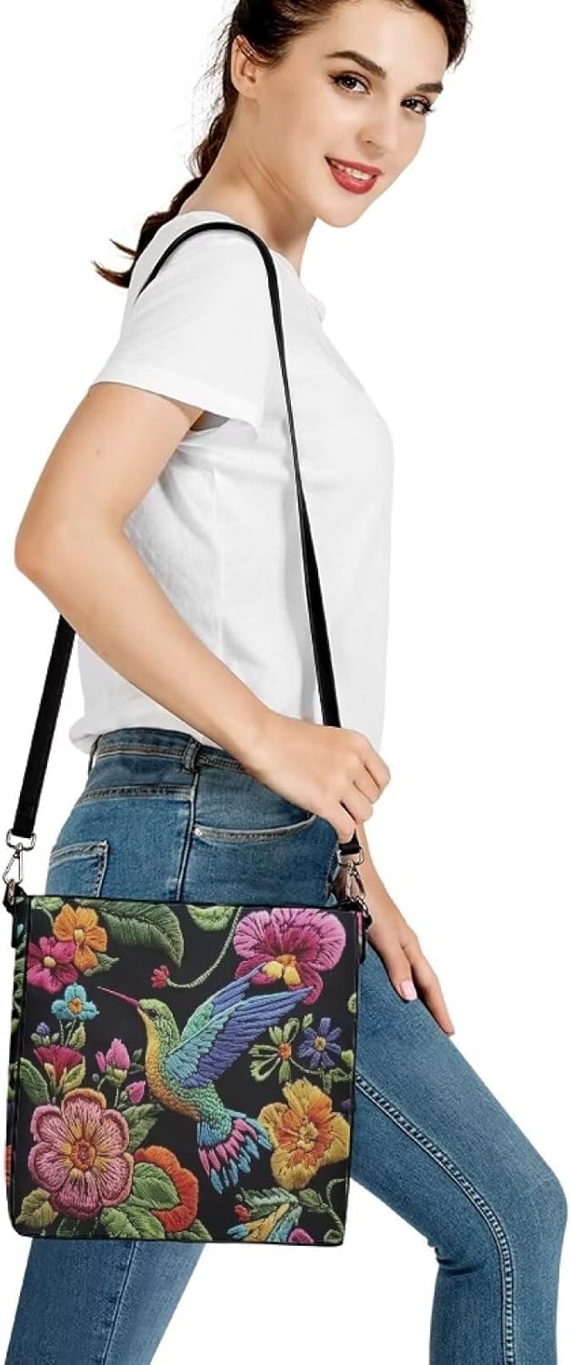 HUGS IDEA Handbags for Women's Leather Hobo Bags Shoulder Bucket Crossbody Purse