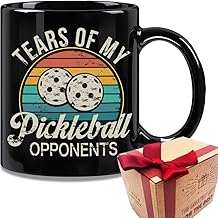 Novelty Tears Of My Pickleball Opponents Mug Gifts for Pickleball Lovers, Pickleball Player Birthday Christmas Gifts for Sports Player Sports Coach Dad Men, Sarcastic Funny Sports Player Coach Gifts